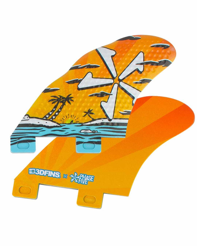 Phase5 - 3D SPEED BASE TWIN FIN SET Fins Phase Five